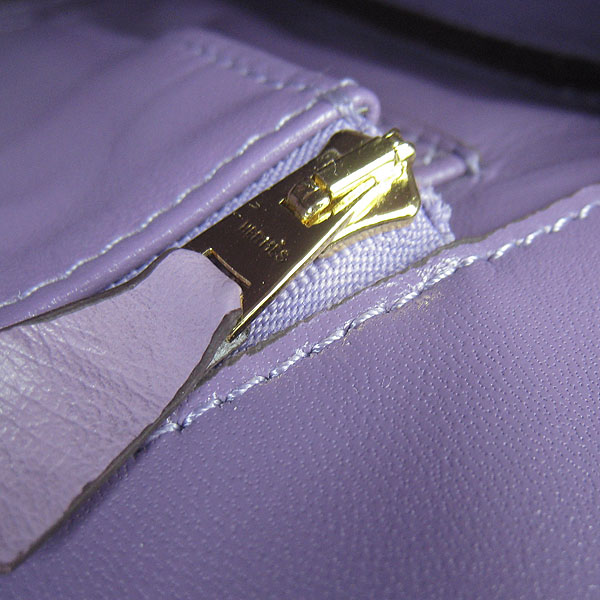 High Quality Fake Hermes Birkin 35CM Ostrich Veins Handbag Purple 6089 - Click Image to Close